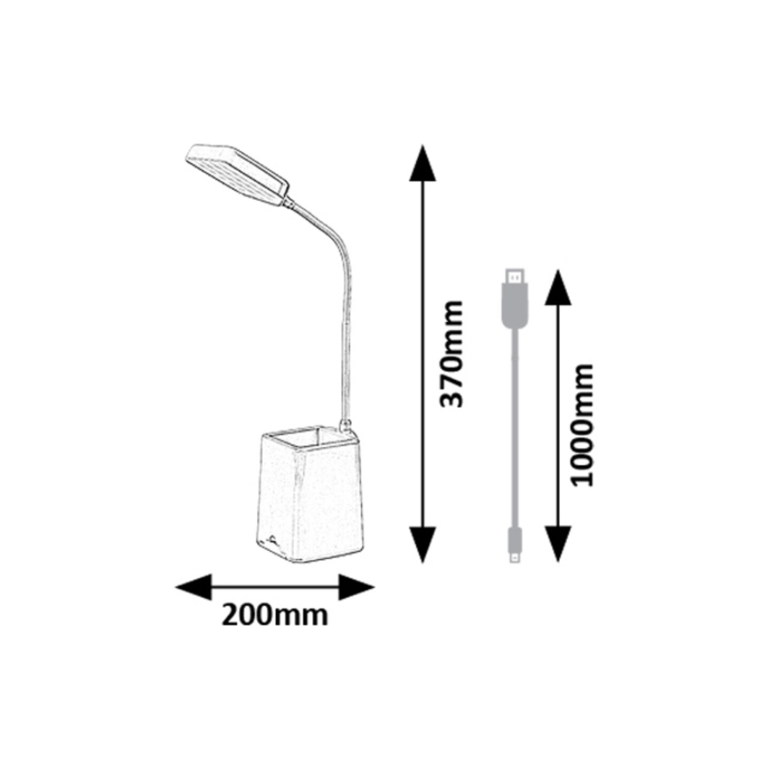 Rabalux - Dimbare LED tafellamp LED/6W/230V 5000K roze