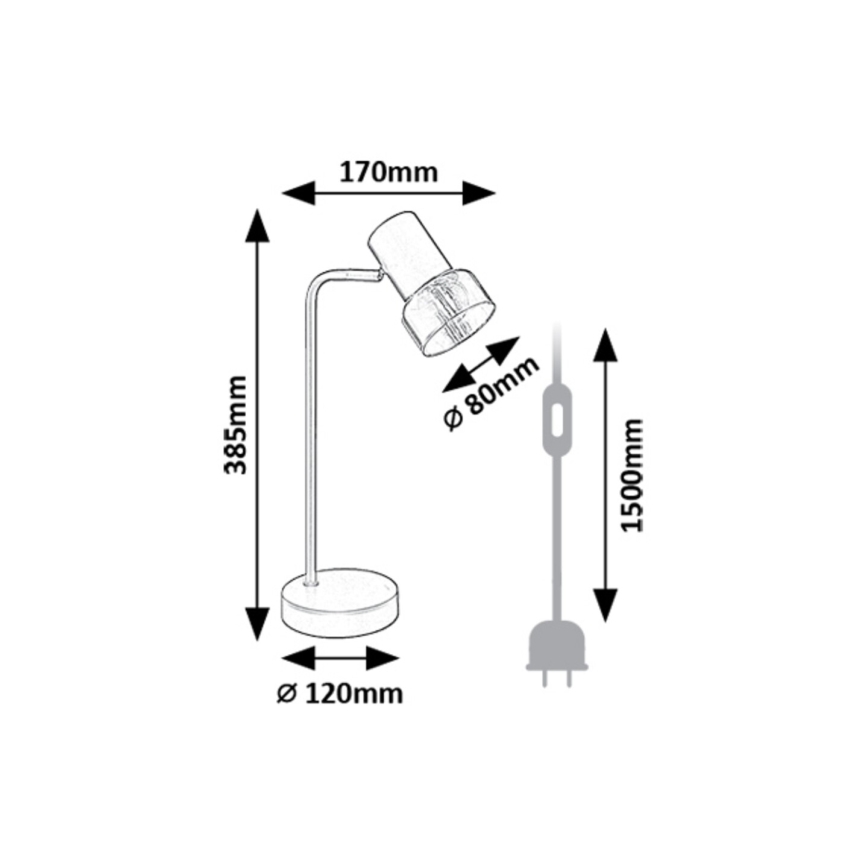 Rabalux - Tafellamp 1xE14/15W/230V