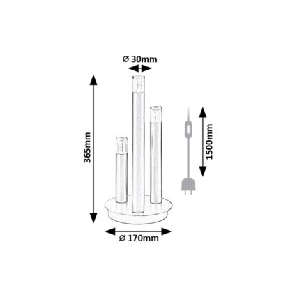 Rabalux - Tafellamp 3xG9/5W/230V goud