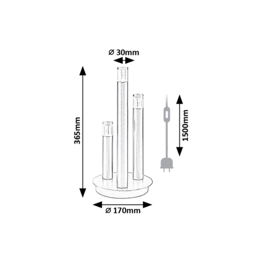 Rabalux - Tafellamp 3xG9/5W/230V goud