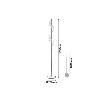 Rabalux - Lampadaire tactile dimmable LED/12W/230V 3000K
