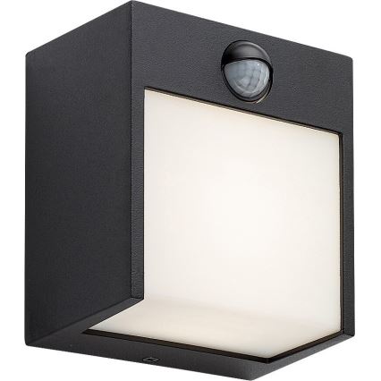 Rabalux - LED Buitenwandlamp met sensor LED/12W/230V zwart IP44