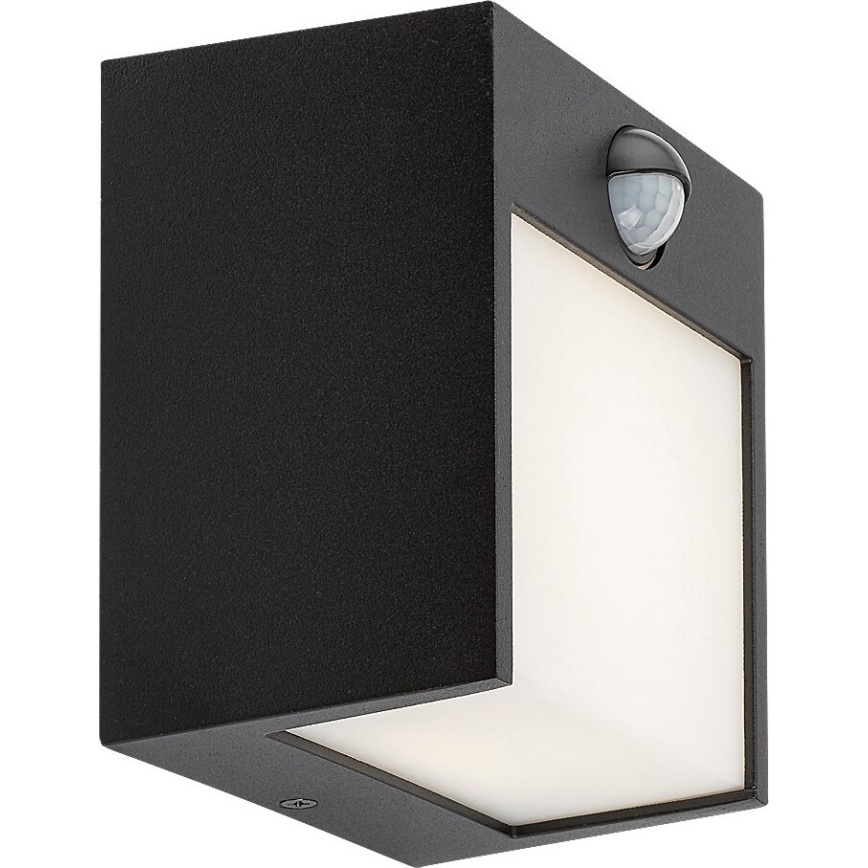 Rabalux - LED Buitenwandlamp met sensor LED/12W/230V zwart IP44
