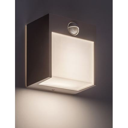 Rabalux - LED Buitenwandlamp met sensor LED/12W/230V wit IP44