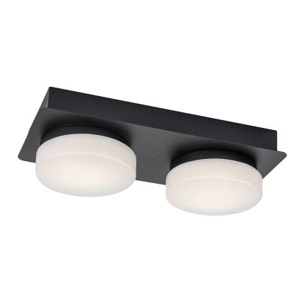 Rabalux - LED Plafondlamp voor Badkamer 2xLED/5,5W/230V IP44 zwart