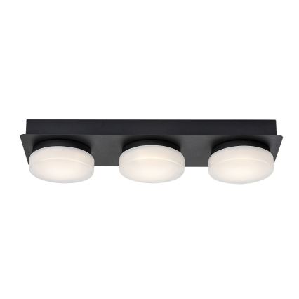 Rabalux - Plafonnier LED salle de bain 3xLED/6W/230V IP44 noir