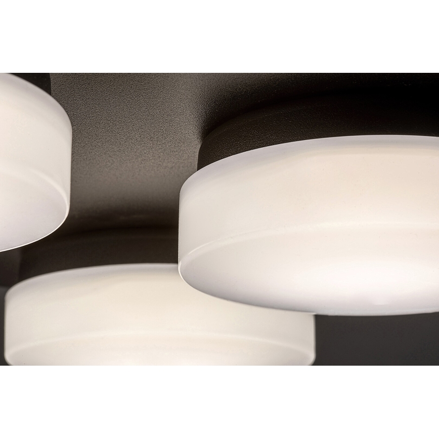 Rabalux - LED Plafondlamp voor Badkamer 4xLED/5,2W/230V IP44 zwart