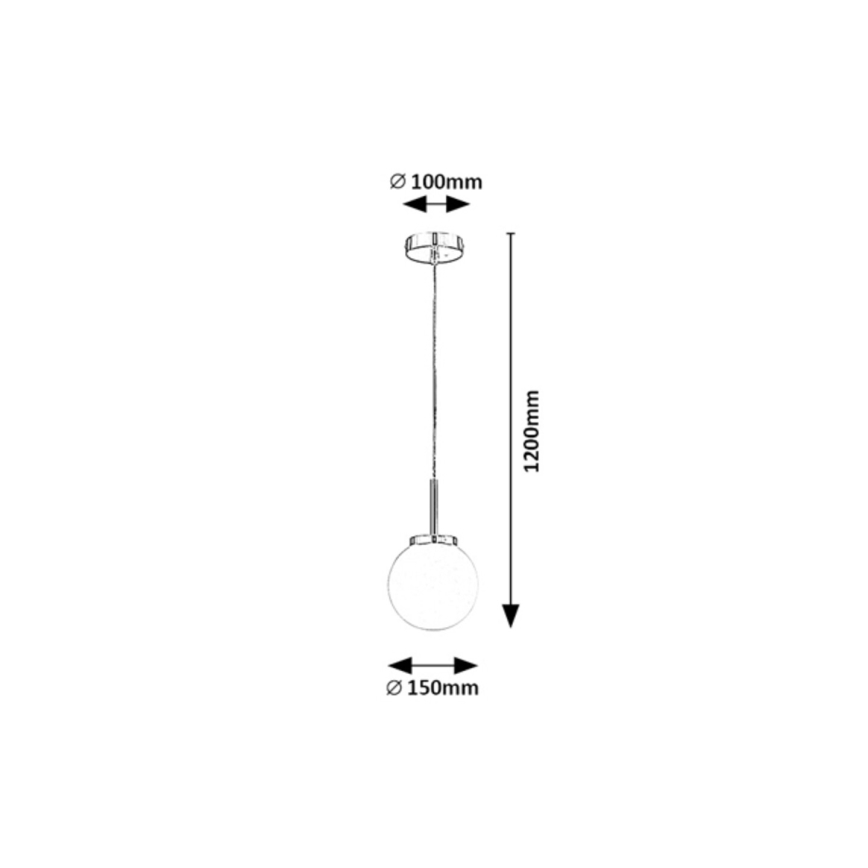 Rabalux - Bathroom Hanglamp aan een touw 1xE14/40W/230V IP44 glanzend chroom
