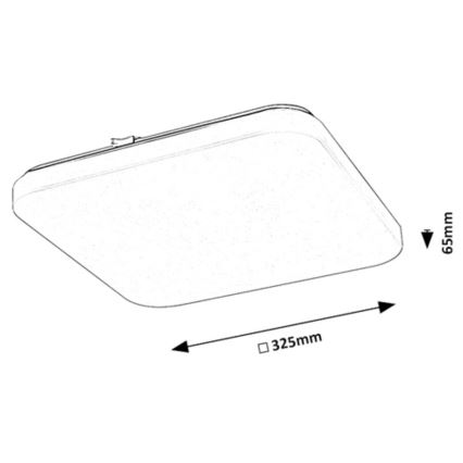 Rabalux - LED Plafondlamp met sensor LED/20W/230V 4000K 32x32cm