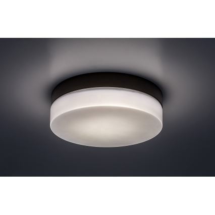 Rabalux - LED Badkamer plafondlamp LED/15W/230V IP44 4000K diameter 23 cm zwart