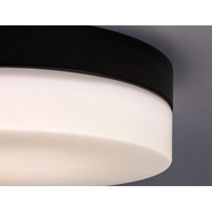 Rabalux - LED Badkamer plafondlamp LED/15W/230V IP44 4000K diameter 23 cm zwart