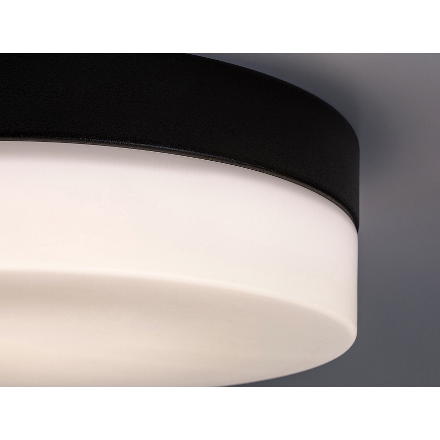 Rabalux - LED Badkamer plafondlamp LED/15W/230V IP44 4000K diameter 23 cm zwart