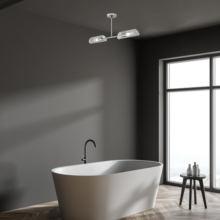 Rabalux - Suspension-barre salle de bain 2xE14/12W/230V IP44 chrome brillant