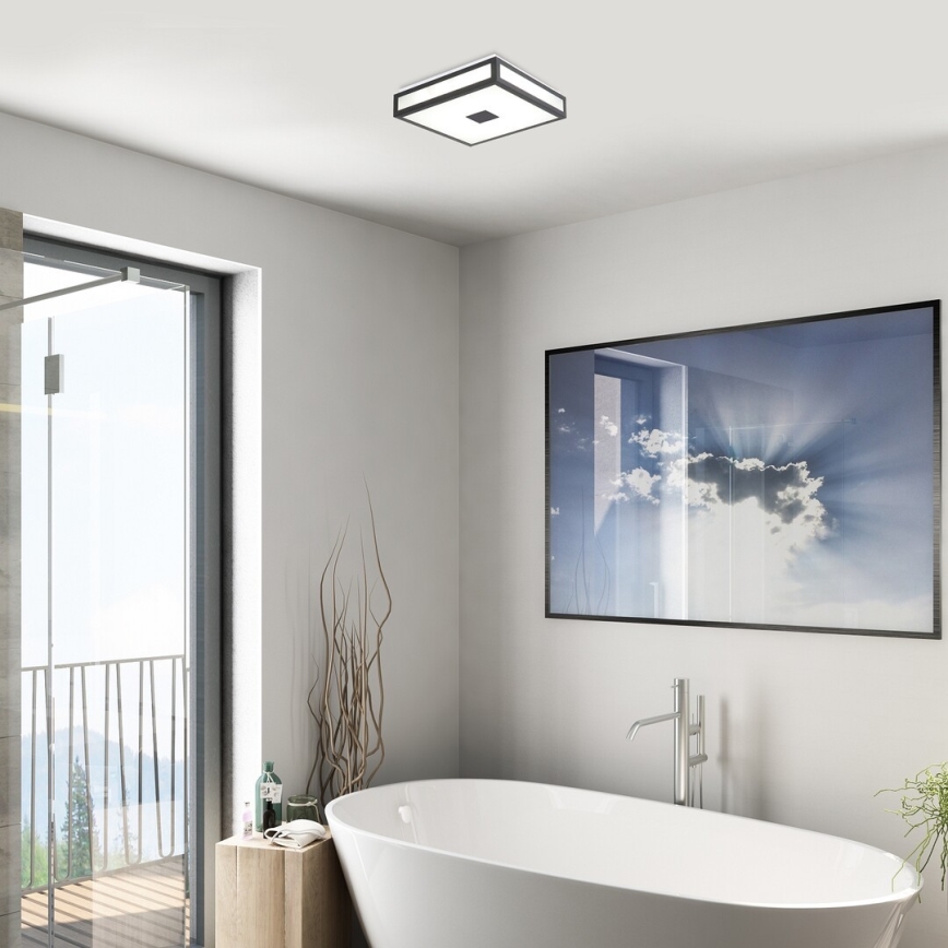 Rabalux - LED Badkamer plafondlamp LED/18W/230V IP44 zwart