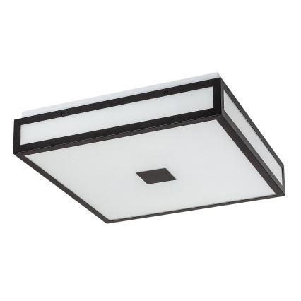 Rabalux - LED plafondlamp voor de badkamer LED/18W/230V IP44 zwart 30x30 cm