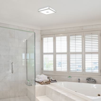 Rabalux - LED Badkamer plafondlamp LED/18W/230V IP44 30x30 cm wit