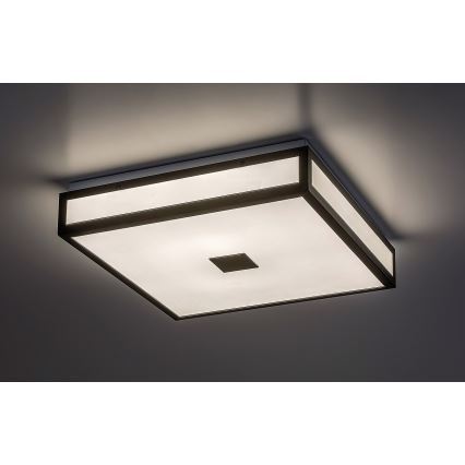 Rabalux - LED Badkamer plafondlamp LED/24W/230V IP44 4000K 40x40 cm zwart