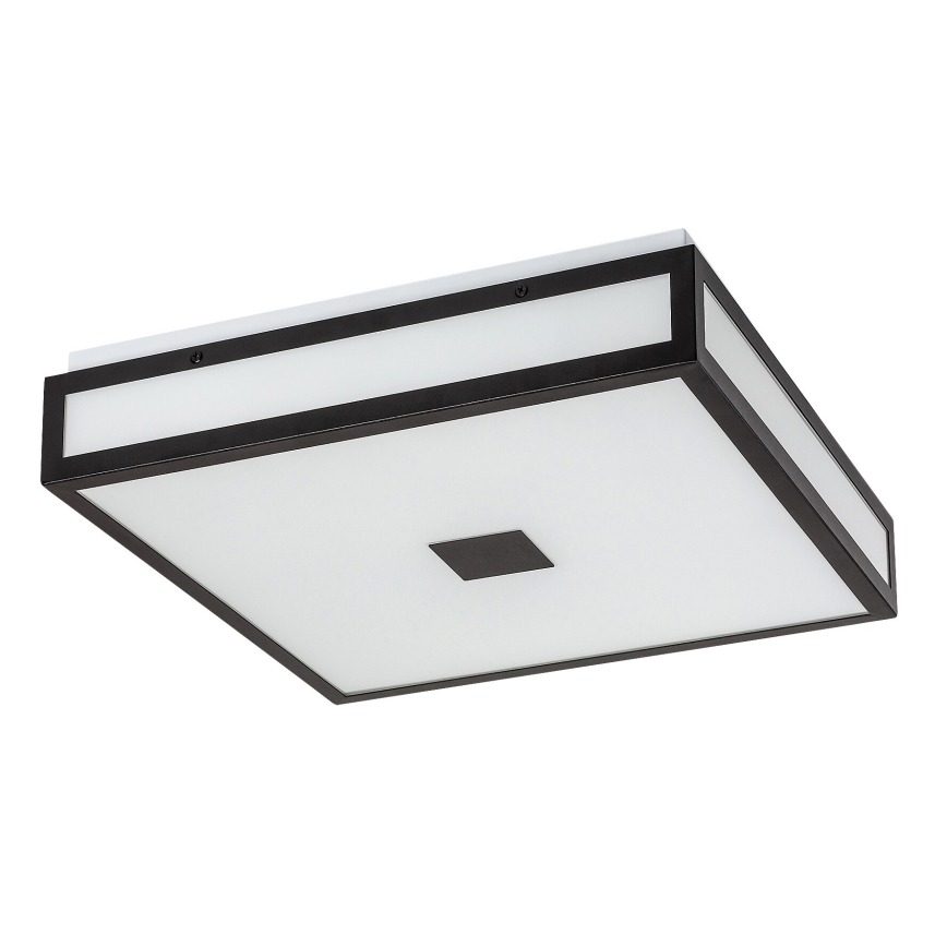 Rabalux - LED Badkamer plafondlamp LED/24W/230V IP44 4000K 40x40 cm zwart