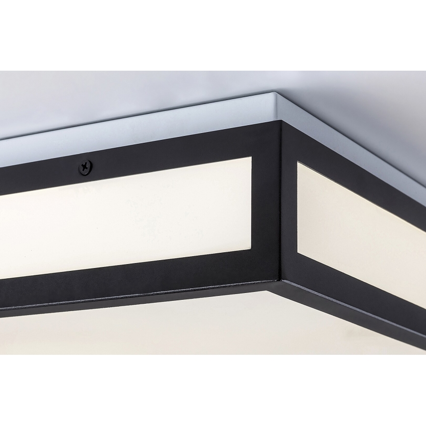 Rabalux - LED Badkamer plafondlamp LED/24W/230V IP44 4000K 40x40 cm zwart