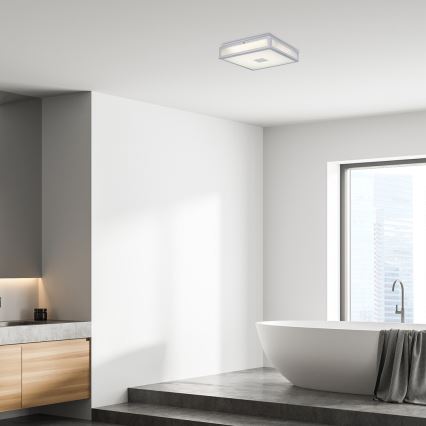 Rabalux - LED Badkamer plafondlamp LED/24W/230V IP44 4000K 40x40 cm wit
