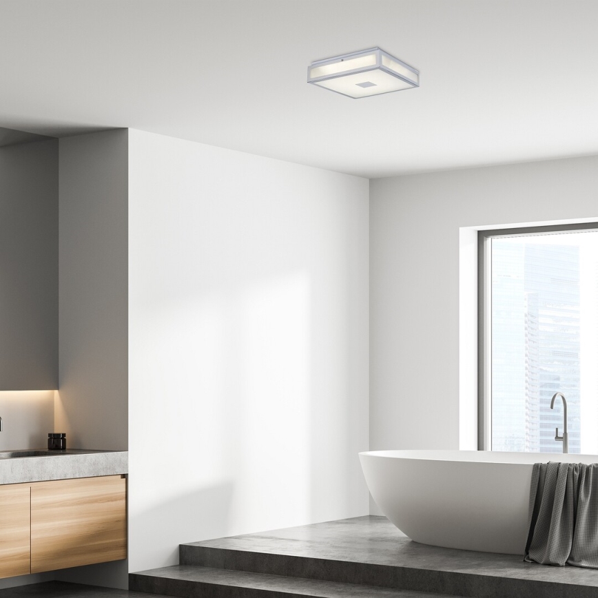 Rabalux - LED Badkamer plafondlamp LED/24W/230V IP44 4000K 40x40 cm wit