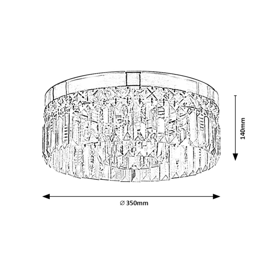 Rabalux - Badkamer plafondlamp 6xG9/28W/230V IP44