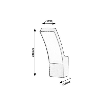 Rabalux - Applique murale d'extérieur LED/12W/230V IP44
