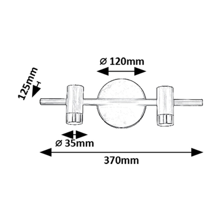 Rabalux - LED Wandspot 2xLED/3W/230V 4000K