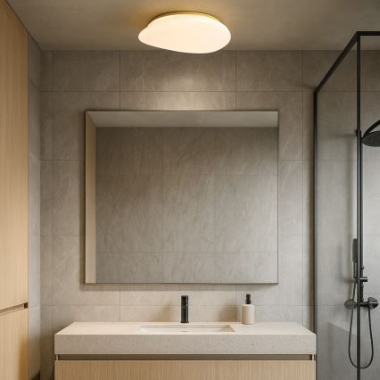 Rabalux - Plafonnier LED pour salle de bains, 24 W, 230 V, IP44, Ø 41 cm