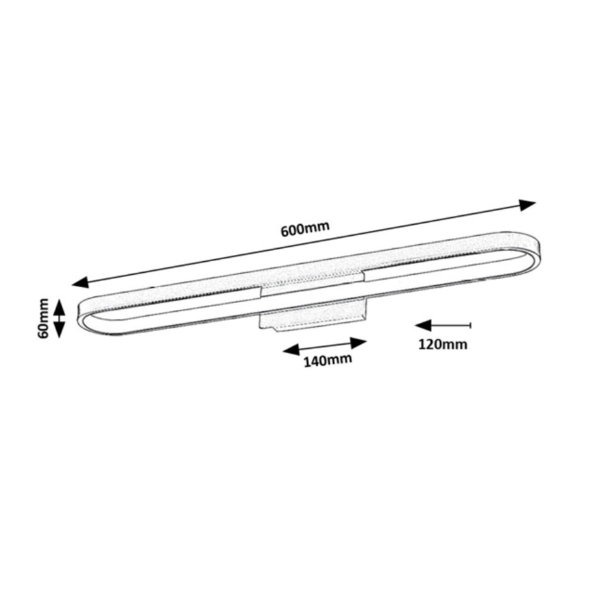 Rabalux - LED-spiegelverlichting voor de badkamer LED/18W/230V IP44 60 cm