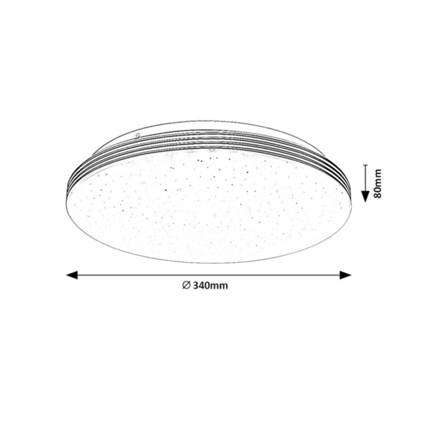 Rabalux - Plafonnier LED pour salle de bains LED 18W/230V IP44 Ø 34 cm
