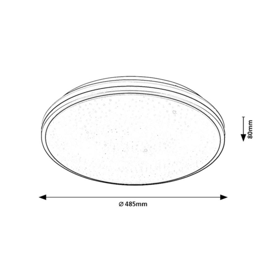 Rabalux - Plafonnier LED pour salle de bains LED/40W/230V IP44 4000K Ø 48,5 cm