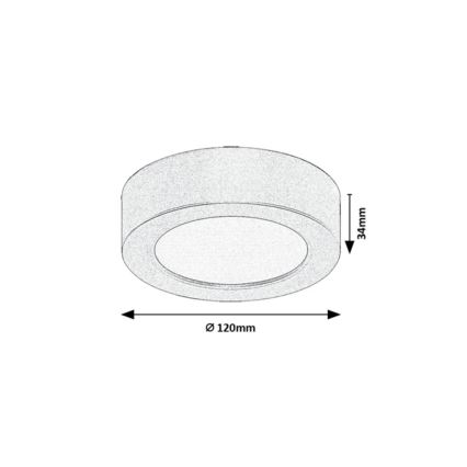Rabalux - LED plafondlamp voor badkamer LED/7W/230V Ø 12 cm IP44 wit