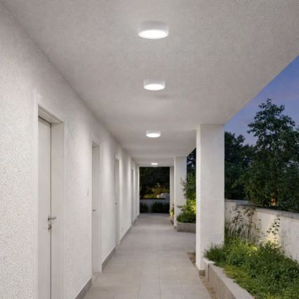 Rabalux - Plafonnier LED pour salle de bains, 7 W, 230 V, Ø 12 cm, IP44, blanc