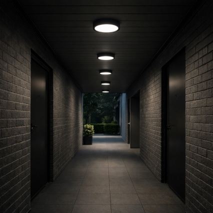 Rabalux - LED plafondlamp voor de badkamer LED/30W/230V Ø 30 cm IP44 zwart