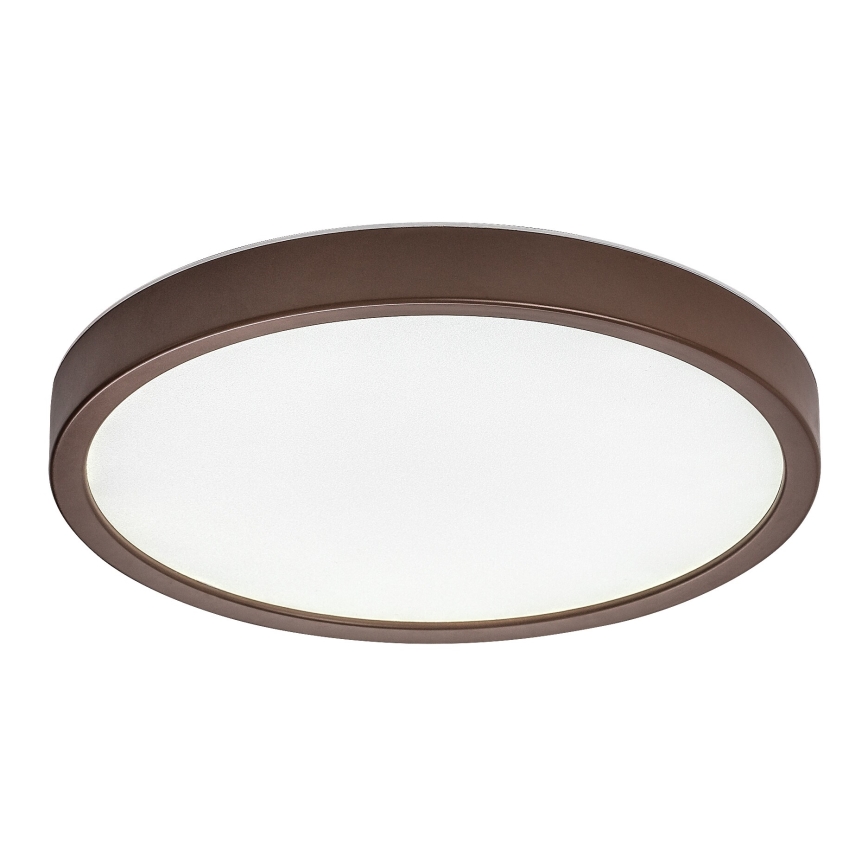Rabalux - LED plafondlamp voor de badkamer LED/18W/230V 3000/4000/6000K Ø 29 cm IP44 bruin