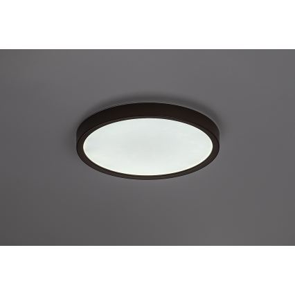 Rabalux - Plafonnier de salle de bains LED 18W/230V 3000/4000/6000K Ø 29 cm IP44 marron