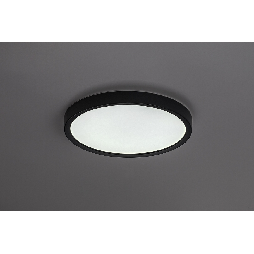 Rabalux - LED badkamer plafondlamp LED/18W/230V 3000/4000/6000K Ø 29 cm IP44 zwart