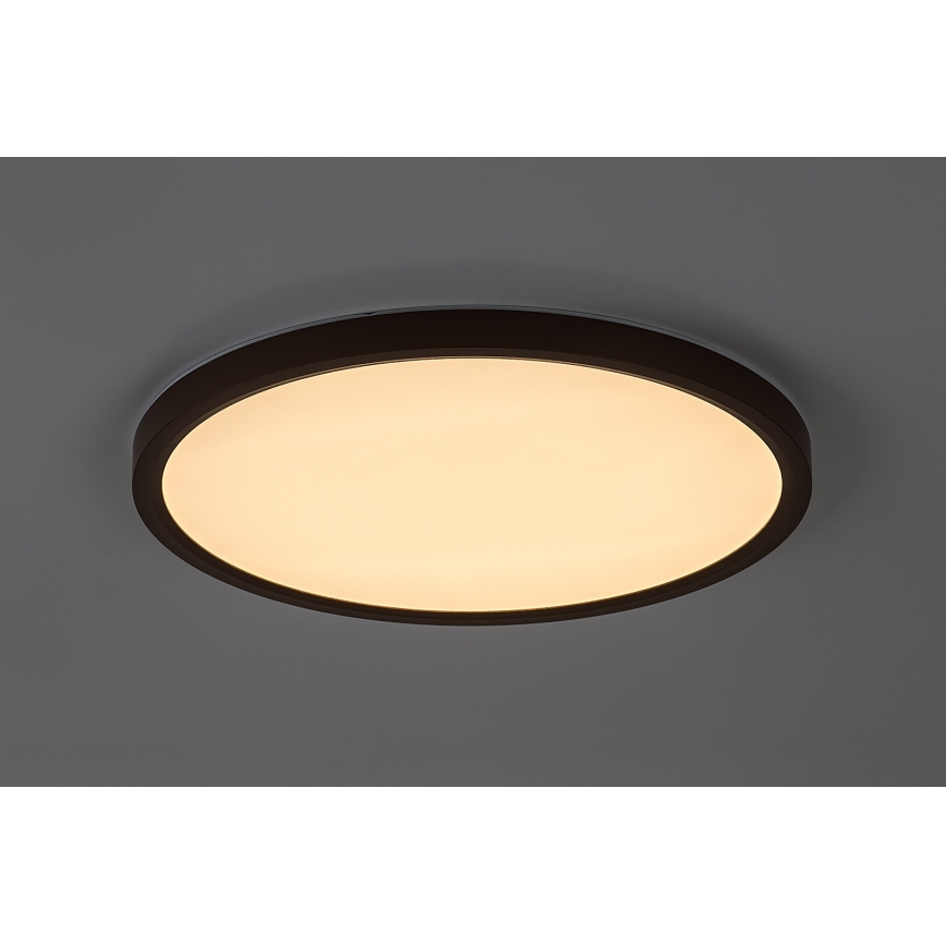 Rabalux - LED plafondlamp voor de badkamer, 24W, 230V, keuze uit 3000/4000/6000K, Ø 40 cm, IP44, bruin