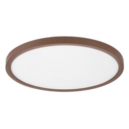 Rabalux - LED plafondlamp voor de badkamer, 24W, 230V, keuze uit 3000/4000/6000K, Ø 40 cm, IP44, bruin