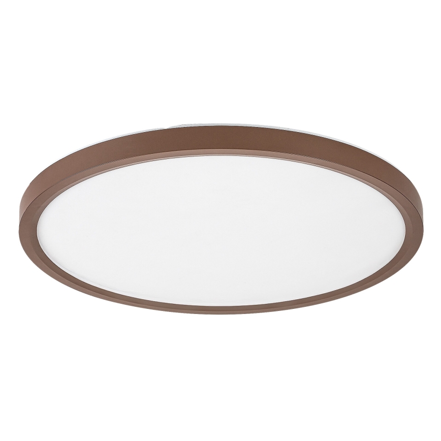 Rabalux - LED plafondlamp voor de badkamer, 24W, 230V, keuze uit 3000/4000/6000K, Ø 40 cm, IP44, bruin