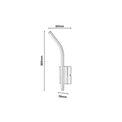 Rabalux - LED wandlamp voor badkamer LED/10W/230V 4000K IP44 zwart