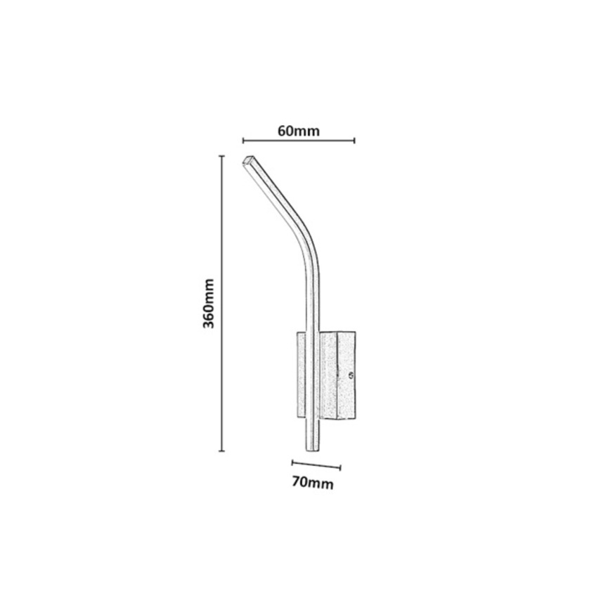 Rabalux - LED wandlamp voor badkamer LED/10W/230V 4000K IP44 zwart