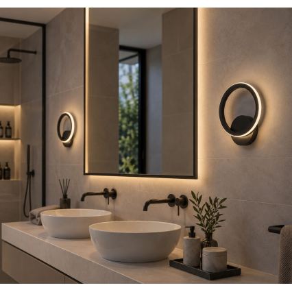 Rabalux - LED Badkamerwandlamp LED/8W/230V IP44 antraciet