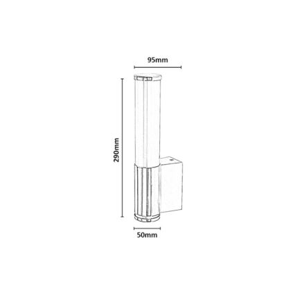 Rabalux - LED-badkamerwandlamp LED/6W/230V IP44 glanzend chroom