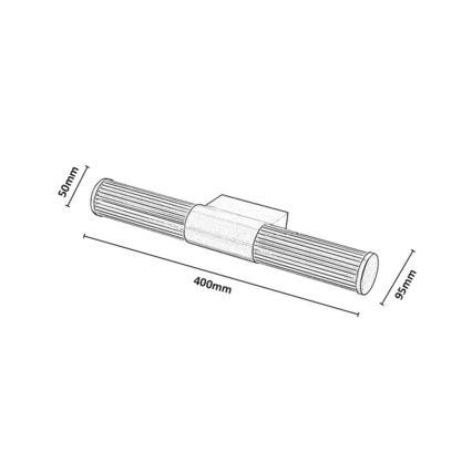 Rabalux - LED-spiegelverlichting voor de badkamer LED/8W/230V IP44 40 cm goudkleurig