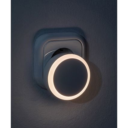 Rabalux - LED Socket nachtlampje met schemersensor LED/0,3W/230V 3000K