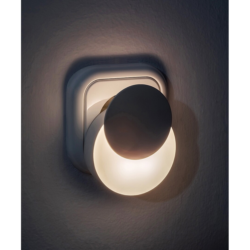 Rabalux - LED Socket nachtlampje met schemersensor LED/0,3W/230V 3000K
