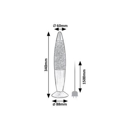 Rabalux - LED Lava lamp LED/25W/230V