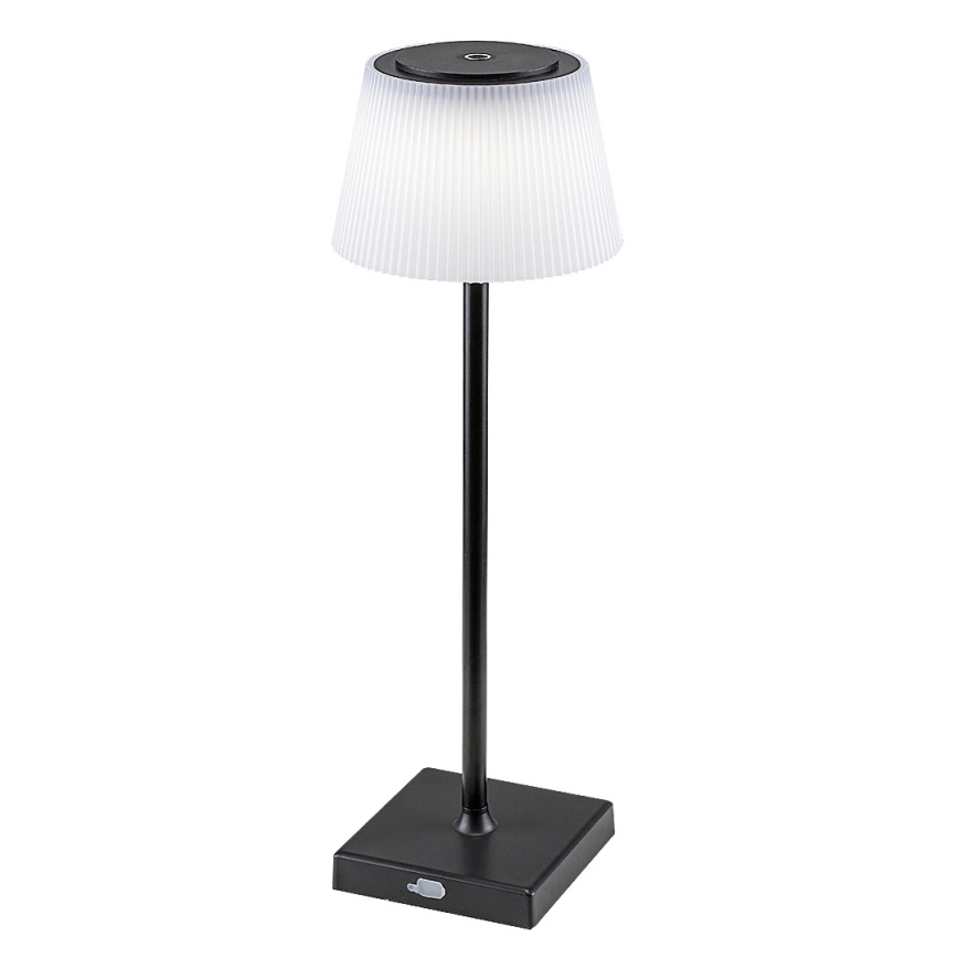 Rabalux - Lampe de table à intensité variable rechargeable LED/4W/3,7V 1800 mAh 3000-5000K IP44 noir